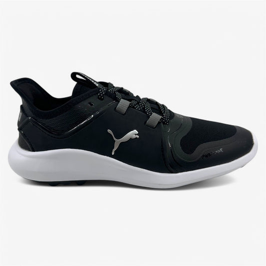 PUMA Ignite Fasten8 Black White Womens Waterproof Golf Shoes