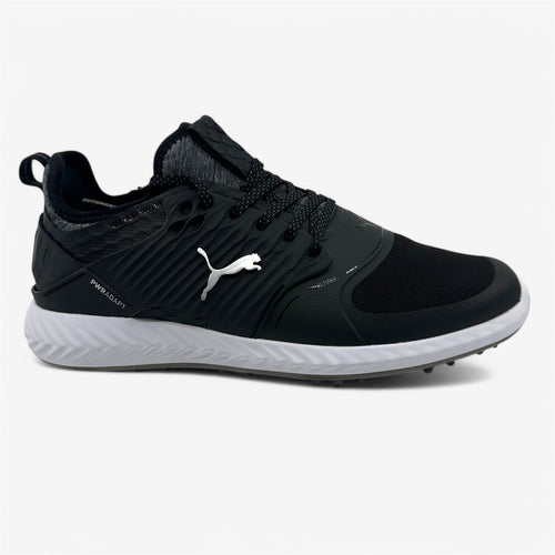 PUMA Ignite Pwradapt Caged Black Silver Mens Size 8 Waterproof Golf Shoes