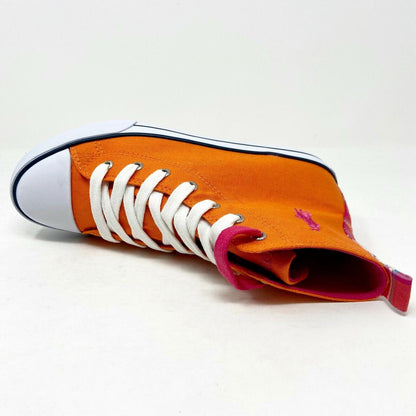 Polo Ralph Lauren Orange Harbour Hi Kids Casual Shoes 990016