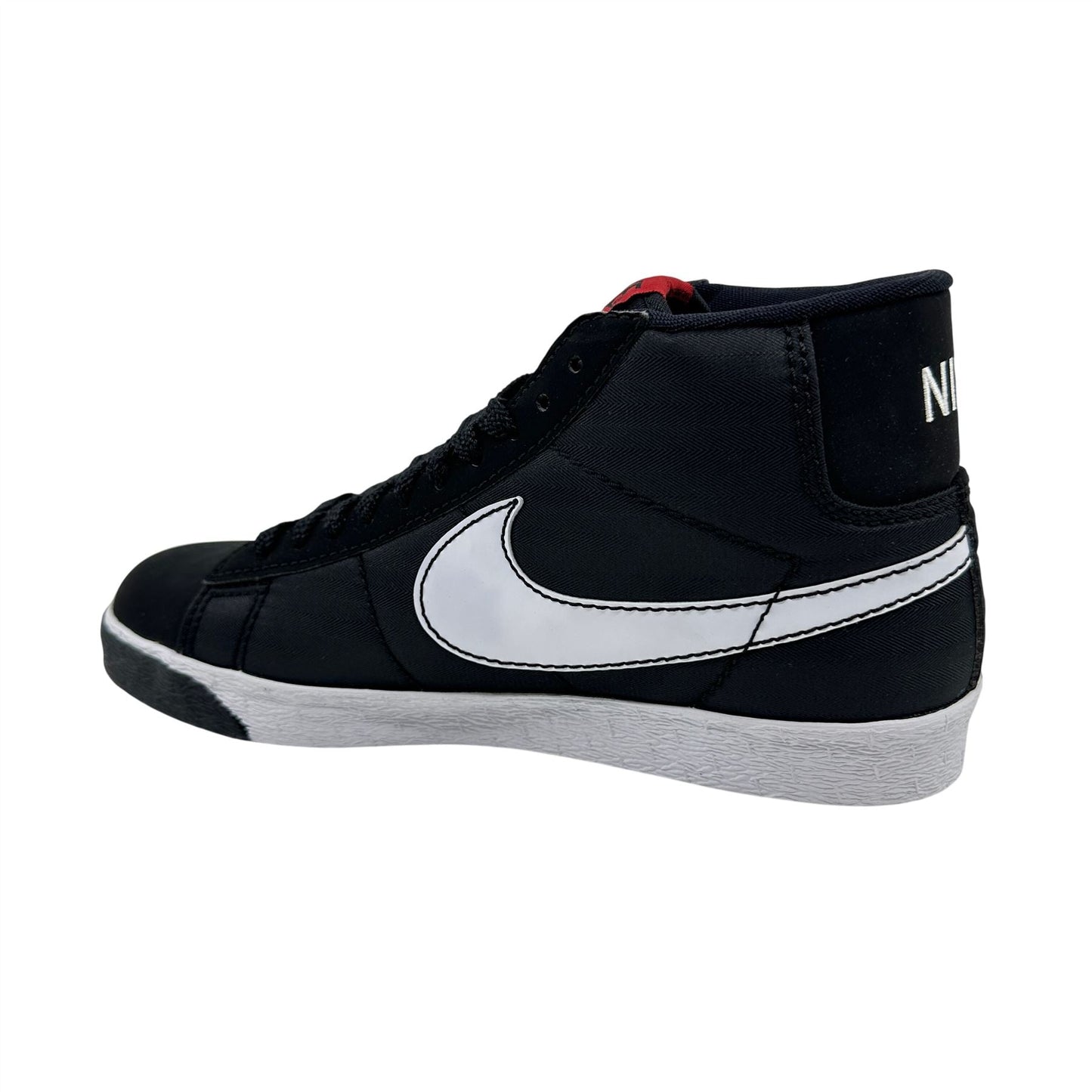 Nike Blazer High Black White Red Mens Athletic Sneaker