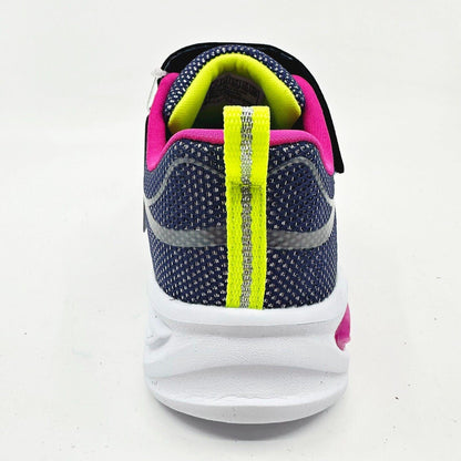 Skechers S Lights Shimmer Beams Sporty Glow Navy Multi Kids Girls Size 1