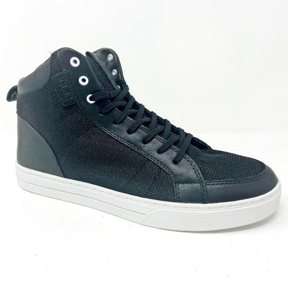 Clae Russell 07 Black Leather Mesh Mens Premium Casual Shoes