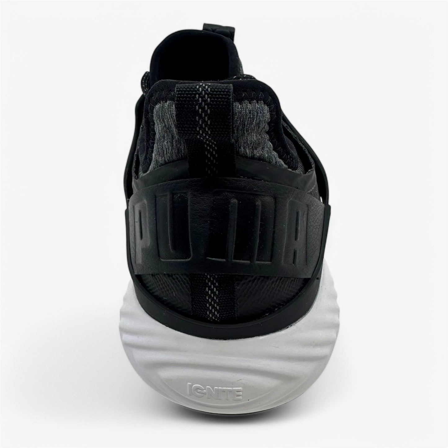 PUMA Ignite Pwradapt Caged Black Silver Mens Wide Waterproof Golf Shoes