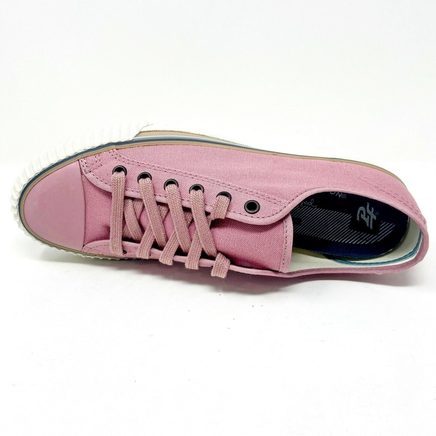 PF Flyers Center Lo Riess Pastel Pink White Womens Retro Sneakers PM11CL3K