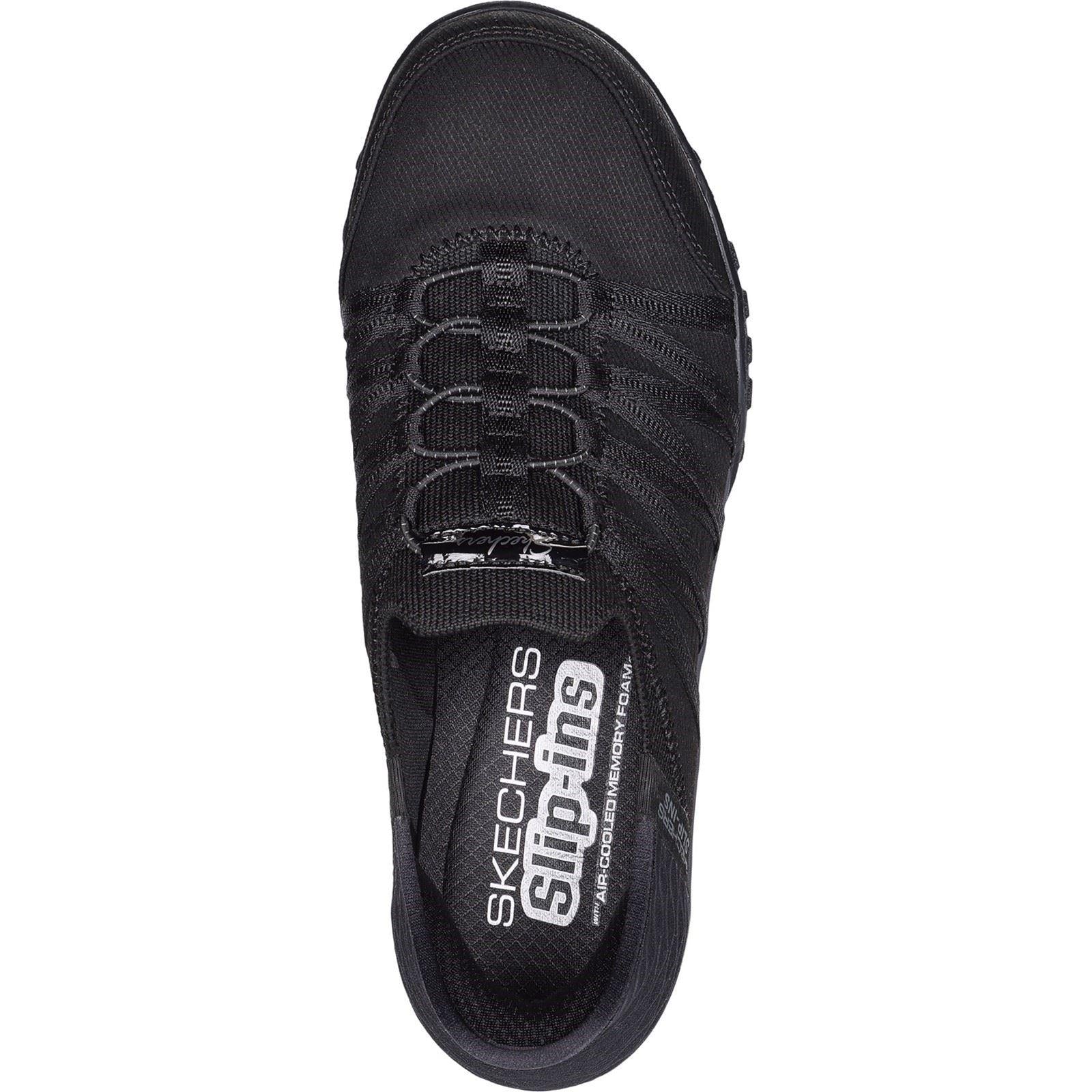 Women's Wide Fit Skechers 100593 Breathe Easy Roll Shoes
