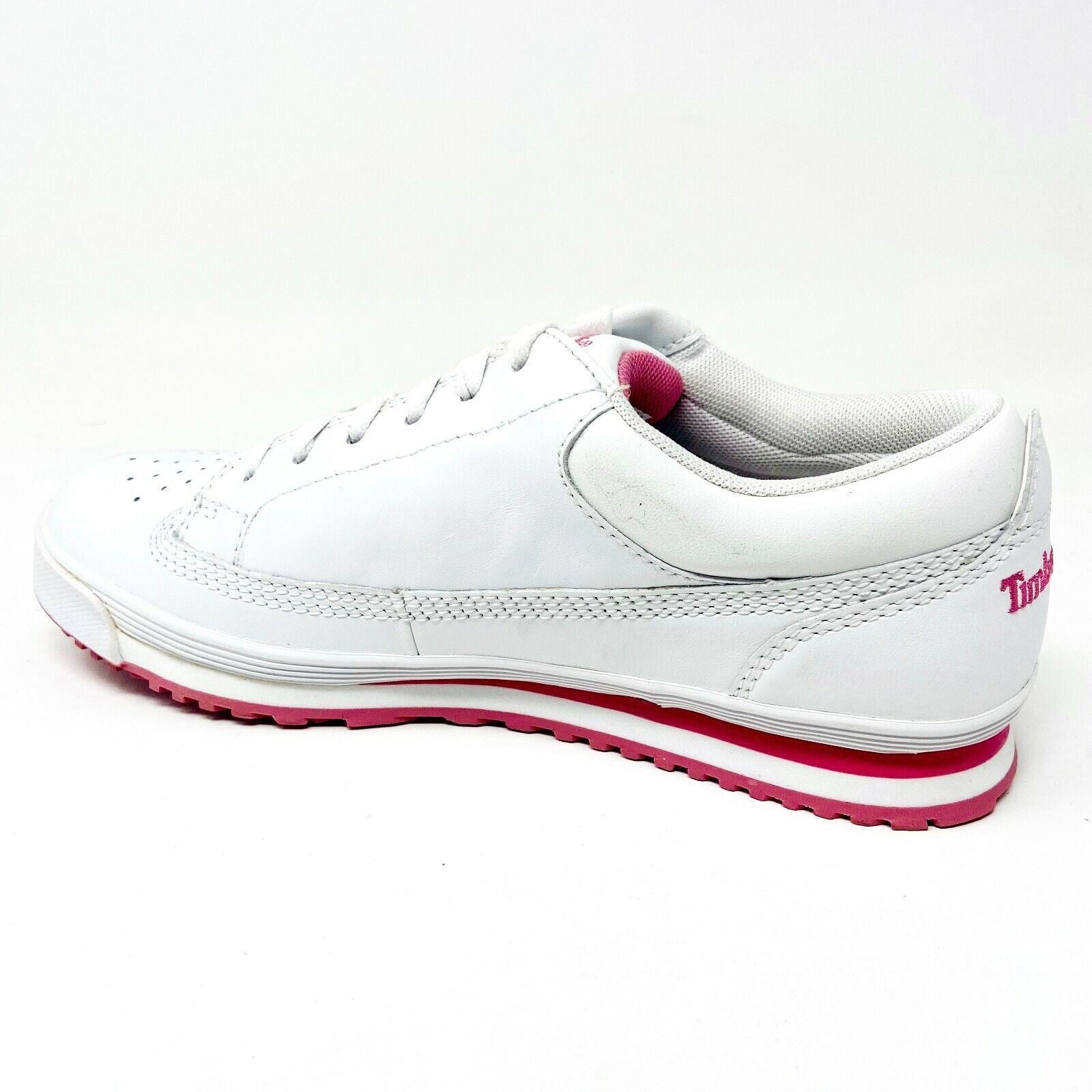 Timberland Timbercourt White Leather Womens Casual Sneakers 18383
