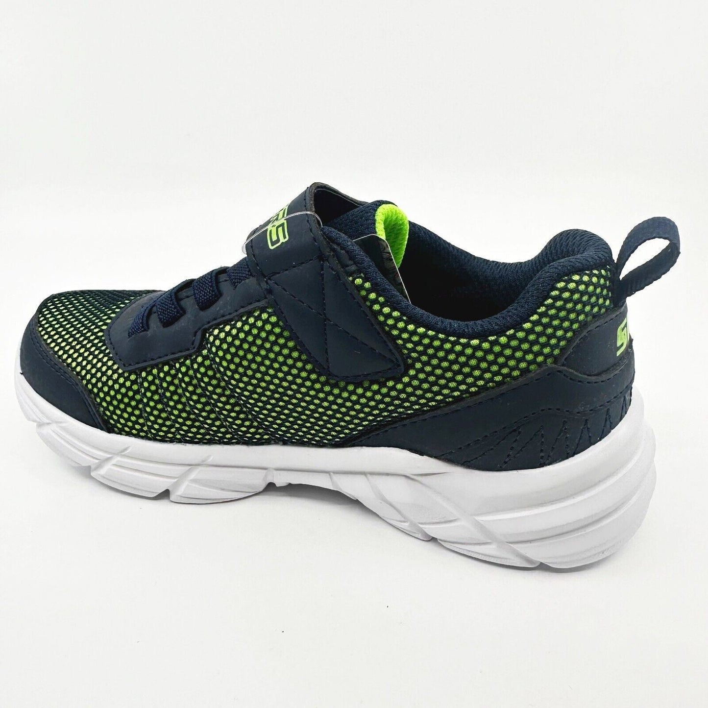 Skechers Rive Navy Lime Kids Boys Size 12 Sneakers