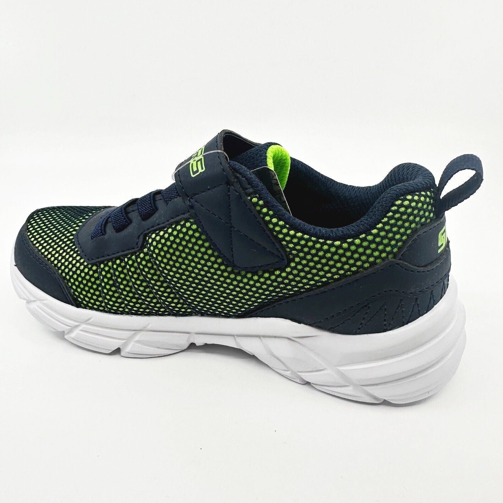 Skechers Rive Navy Lime Kids Boys Size 12 Sneakers