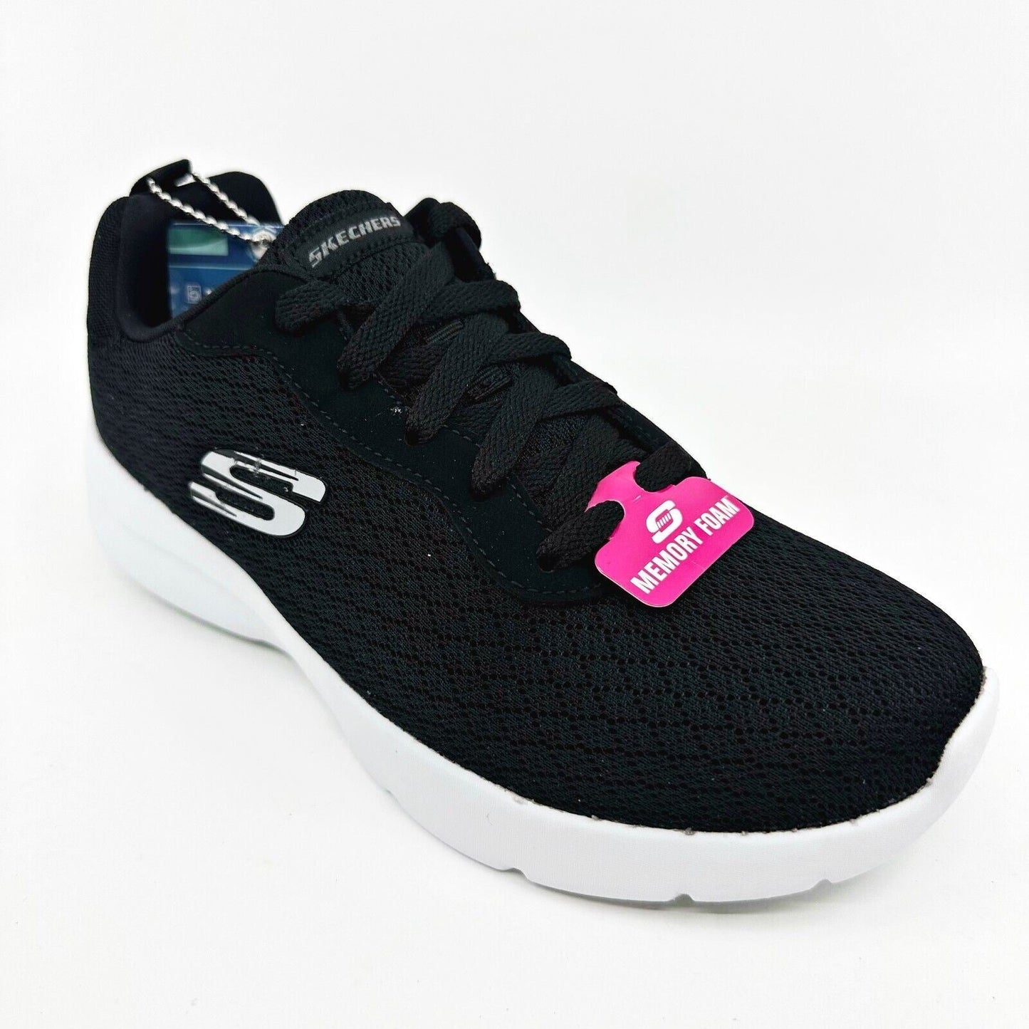 Skechers Dynamight 2.0 Eye to Eye Back White Womens Size 6 Comfort Shoes