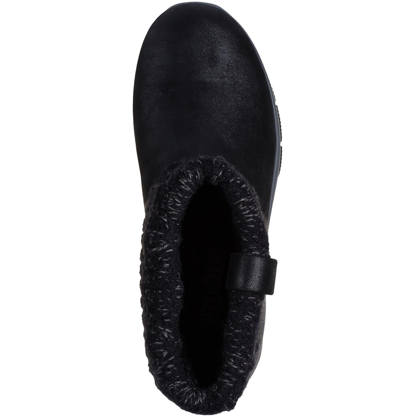 Women's Wide Fit Skechers 168033 Slip-ins Easy Going Cozy Weather 2 Boots