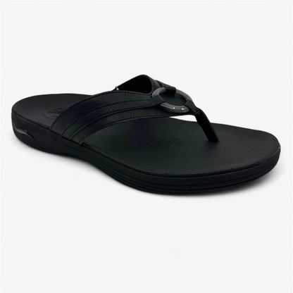 Skechers Arch Fit Maui Summer Fun Black Womens Sandal Thong