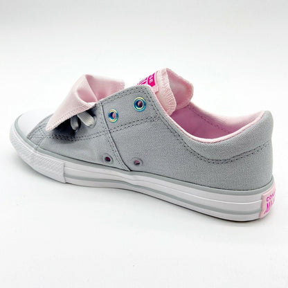 Converse CTAS Maddie Slip Wolf Grey Pink White Kids Casual Shoes 665988F