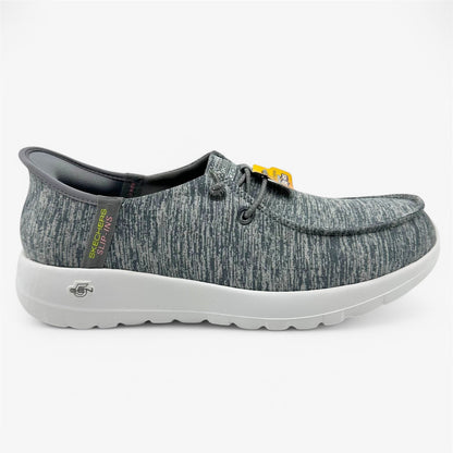 Skechers Go Walk Joy Iris Gray Womens Wide Athletic Sneaker