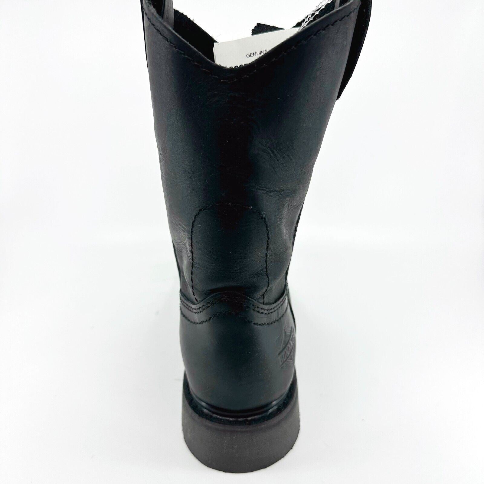 Bonanza 10" Wellington Goodyear Welt Black Leather Mens Steel Toe Boots BAT102