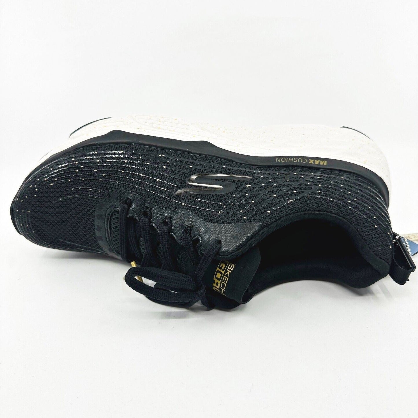 Skechers Max Cushioning Elite Commemoration 30th Anniv Black White Mens Sneakers
