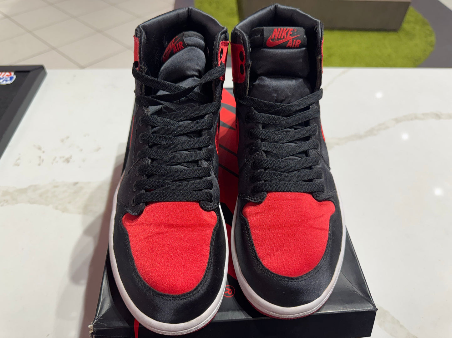 PRE OWNED Jordan 1 Retro High Satin Banned (Numbered)
