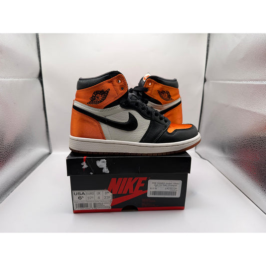 PRE OWNED Jordan 1 Retro High OG Satin Shattered Backboard (Women's)