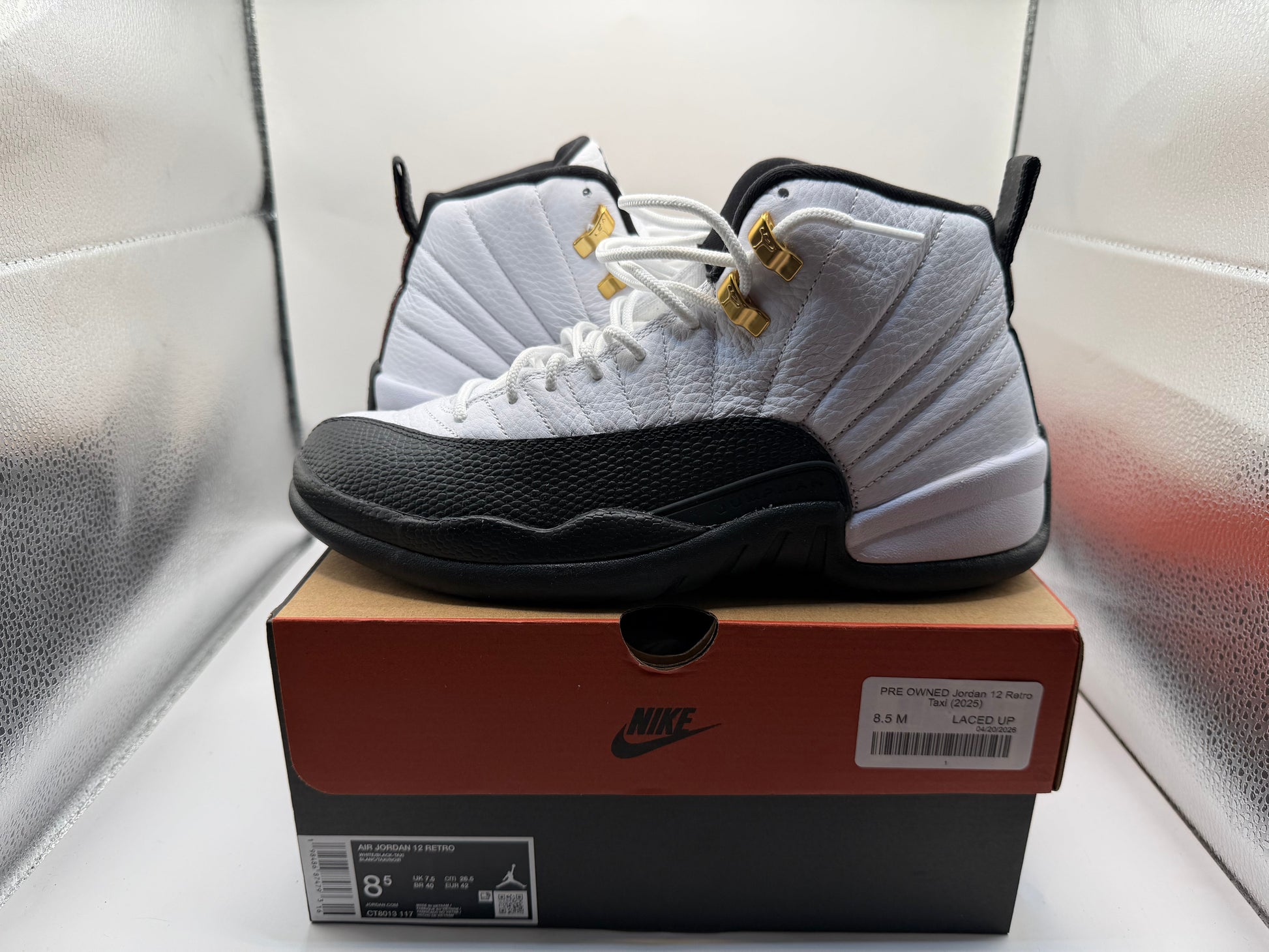 PRE OWNED Jordan 12 Retro Taxi (2025)
