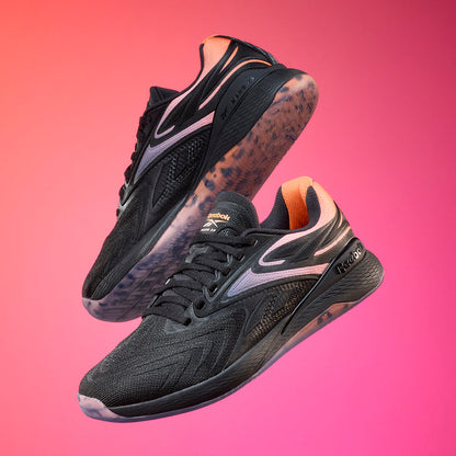 REEBOK - NANO X5 EDGE - WOMEN'S - BLACK/ARENA ORANGE/FUTURE PEACH