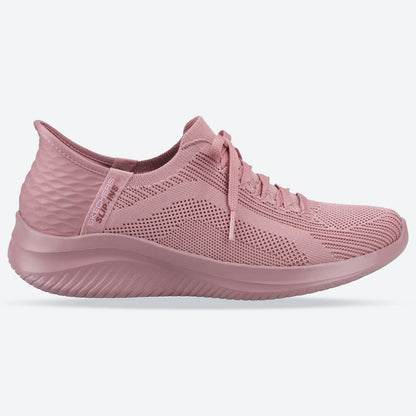 Women's Wide Fit Skechers 150447 Slip-ins Ultra Flex 3.0 Pure Color Trainers