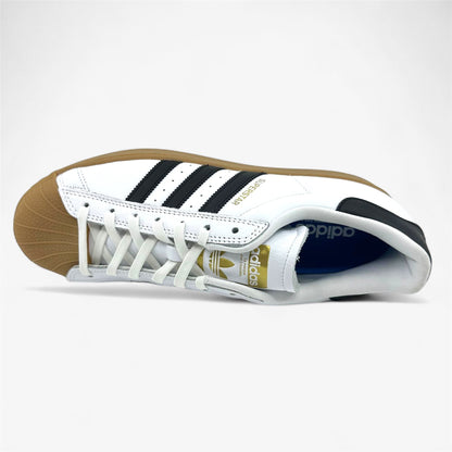 Adidas Superstar ADV White Black Gum Mens Size 11.5 Athletic Sneaker