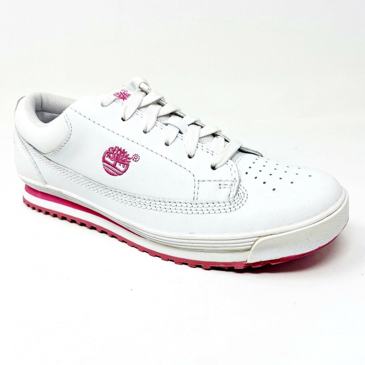 Timberland Timbercourt White Leather Womens Casual Sneakers 18383