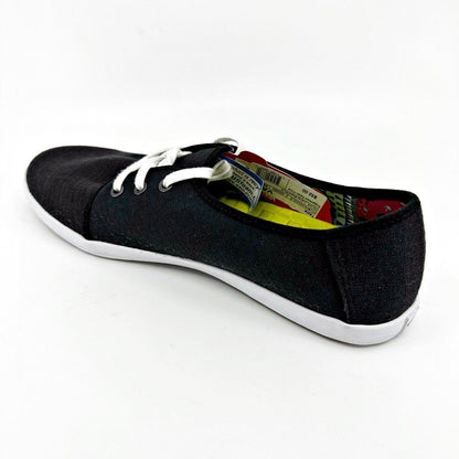 VANS Tazie (Leila) Black White Womens Size 10 Casual Loafer Shoes