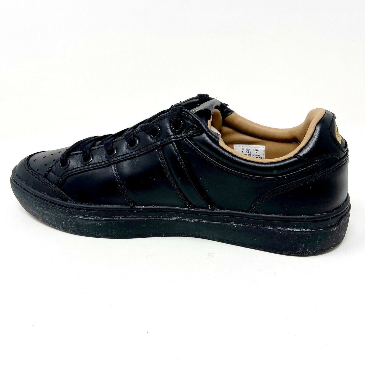 Lacoste Courtline 120 1 US CMA Leather Synthetic Black Mens Size 7 Sneakers