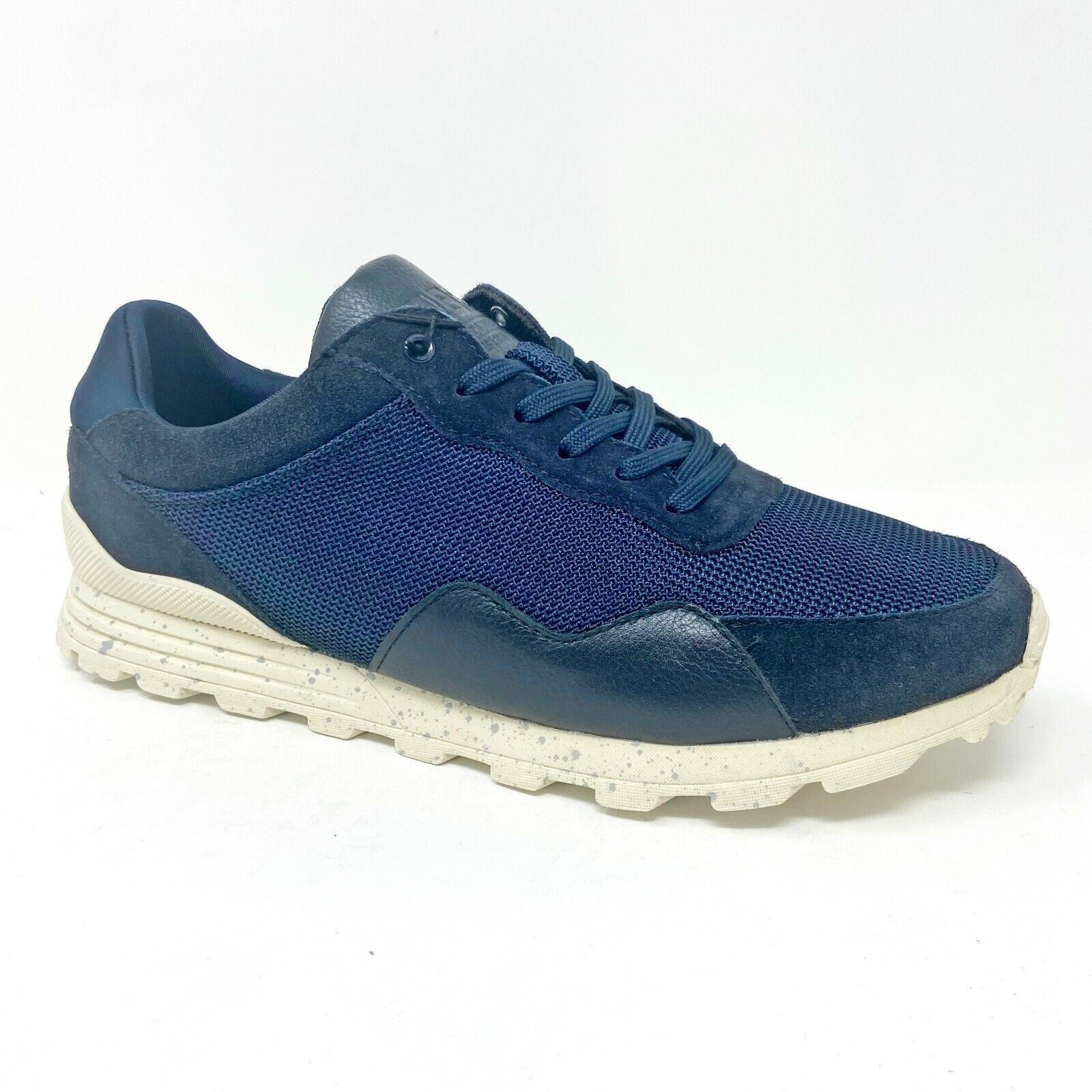 Clae Hoffman Navy Suede Mesh Mens Size 8.5  Premium Casual Sneakers