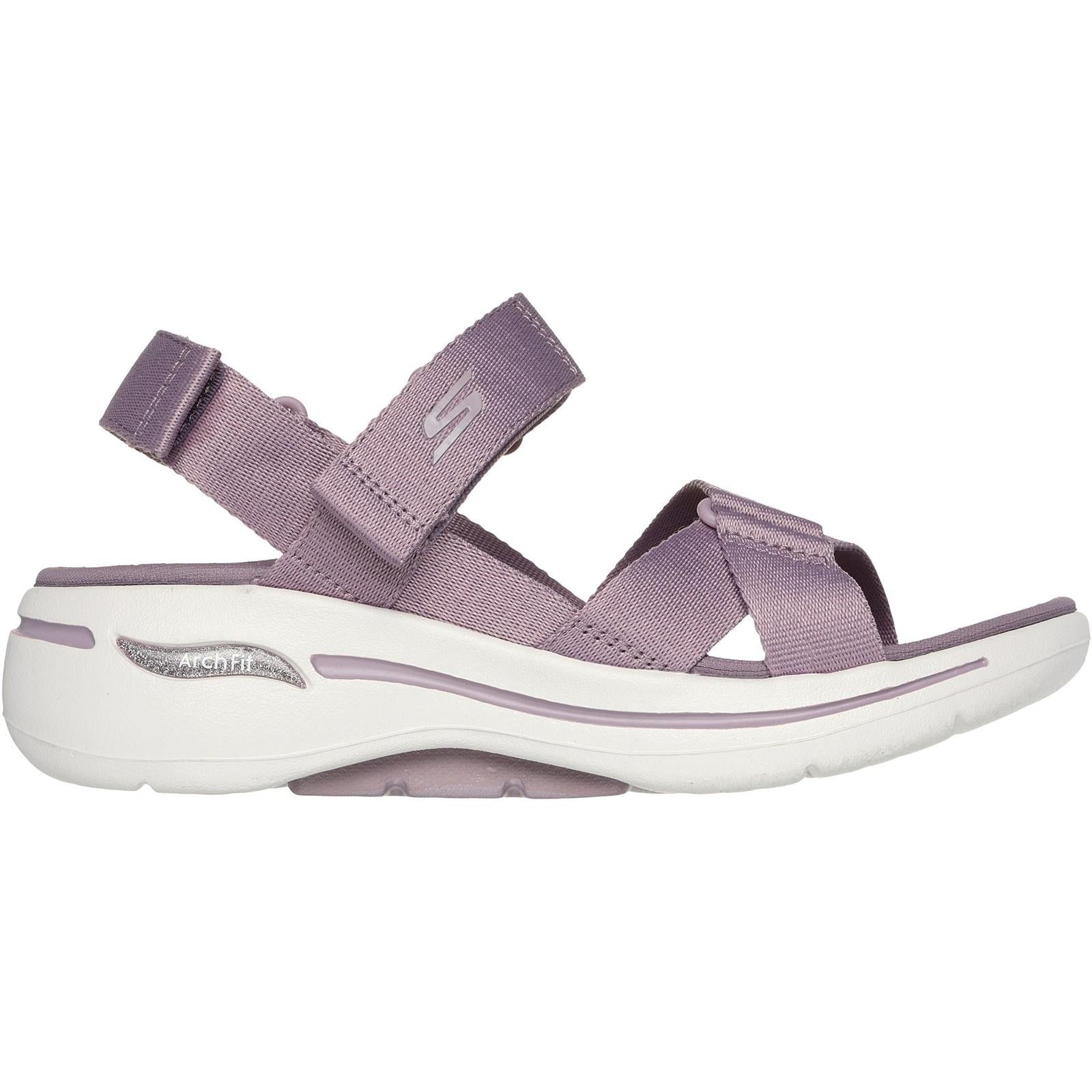 Women's Wide Fit Skechers 141451 Go Walk Flex Sublime Sandals