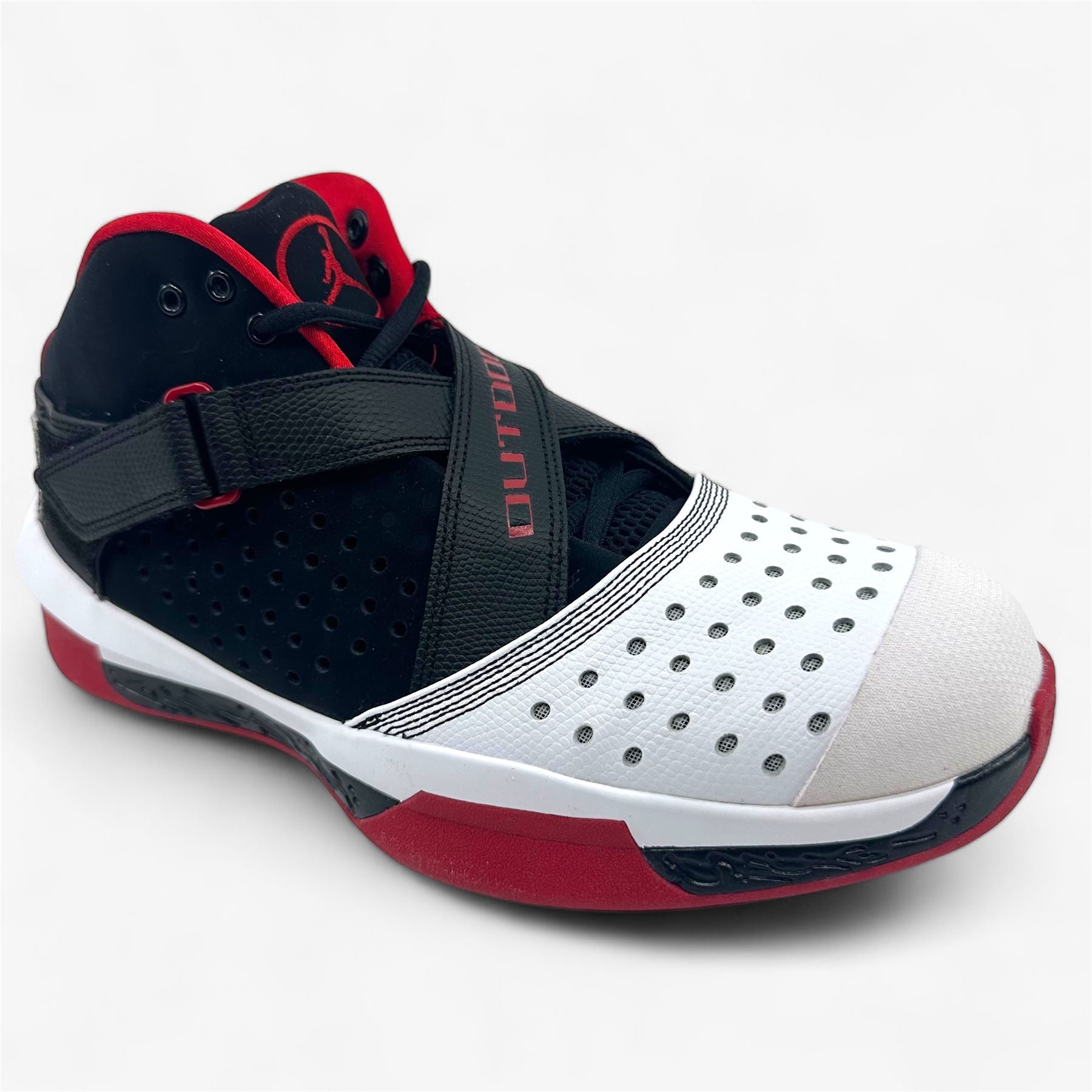 Jordan Air Jordan 2010 Outdoor White Varsity Red Outdoor Mens Athletic Sneaker