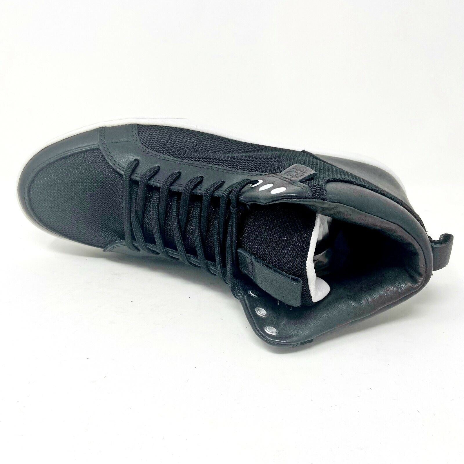 Clae Russell 07 Black Leather Mesh Mens Premium Casual Shoes