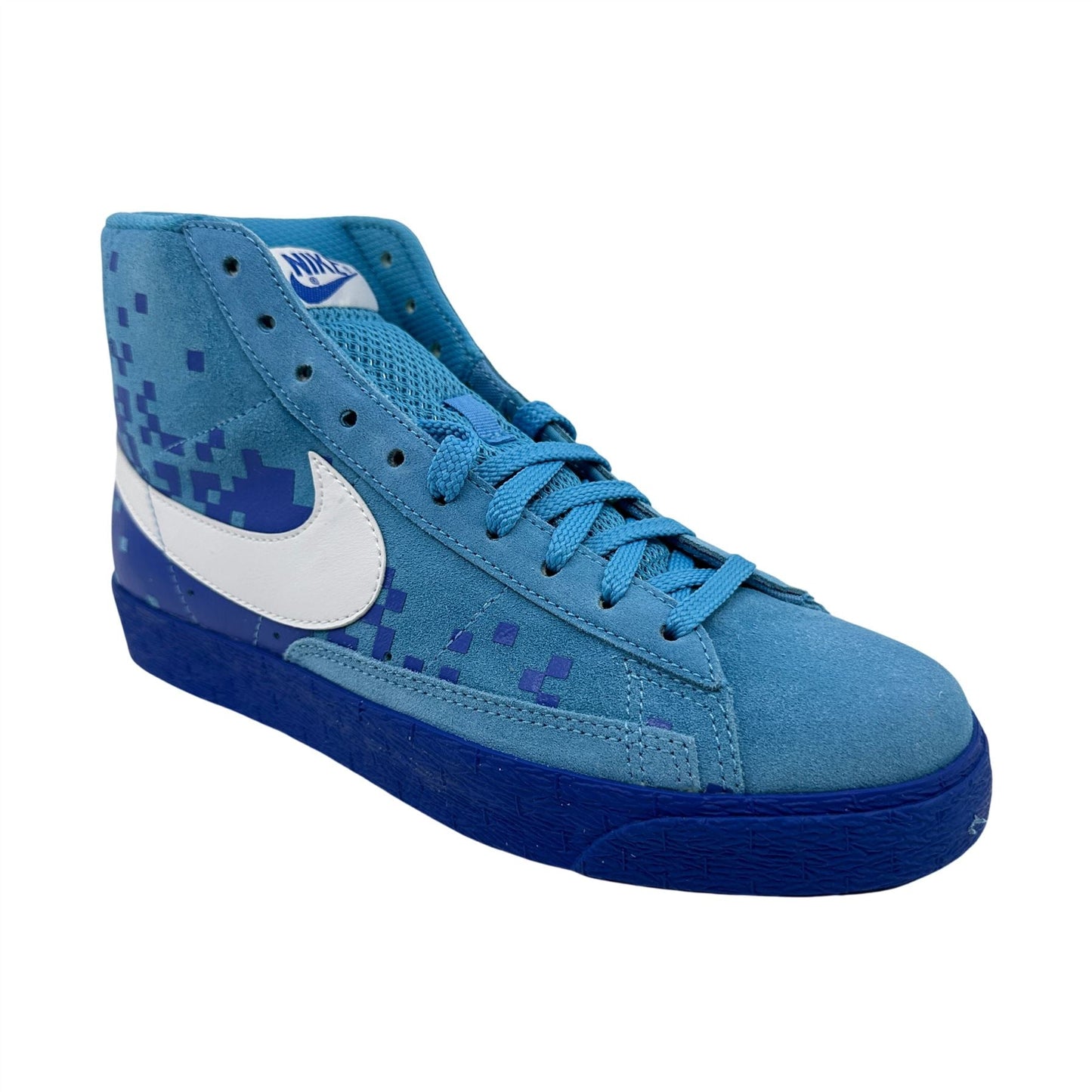 Nike Blazer High Scuba Blue White Mens Athletic Sneaker