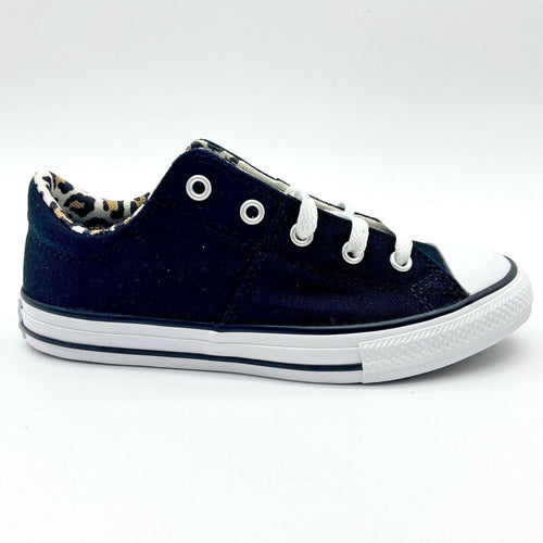 Converse CTAS Madison Ox Black Driftwood White Leopard Kids Shoes 667214F