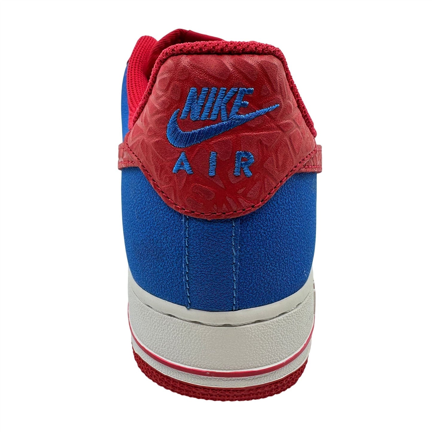Nike Air Force 1  Photo Blue Hyper Red Mens Athletic Sneaker