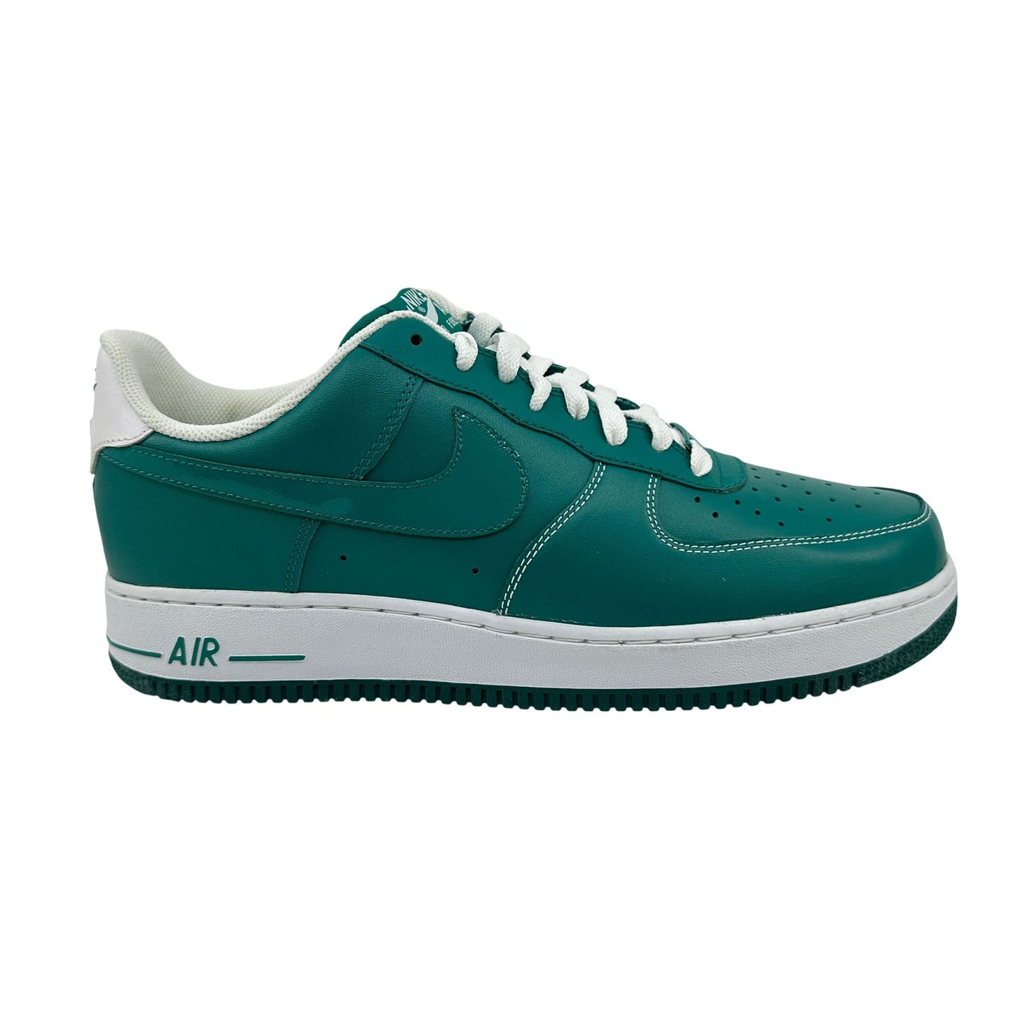Nike Air Force 1 Lush Teal White Mens Athletic Sneaker