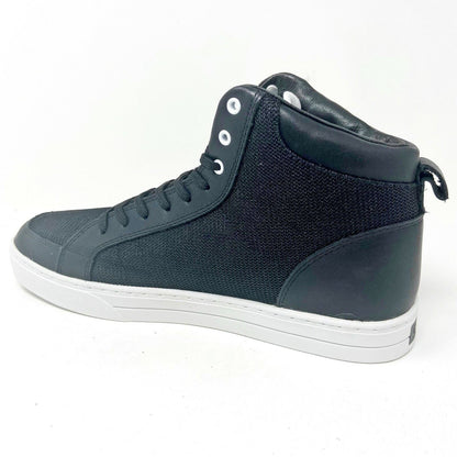 Clae Russell 07 Black Leather Mesh Mens Premium Casual Shoes