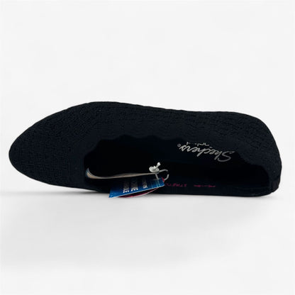 Skechers Cleo 2.0 Forevermore Black Womens Casual Stretch Fit Flat