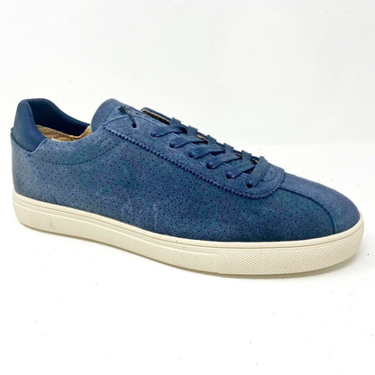 Clae Noah Deep Navy Waxed Suede Mens Premium Casual Sneakers