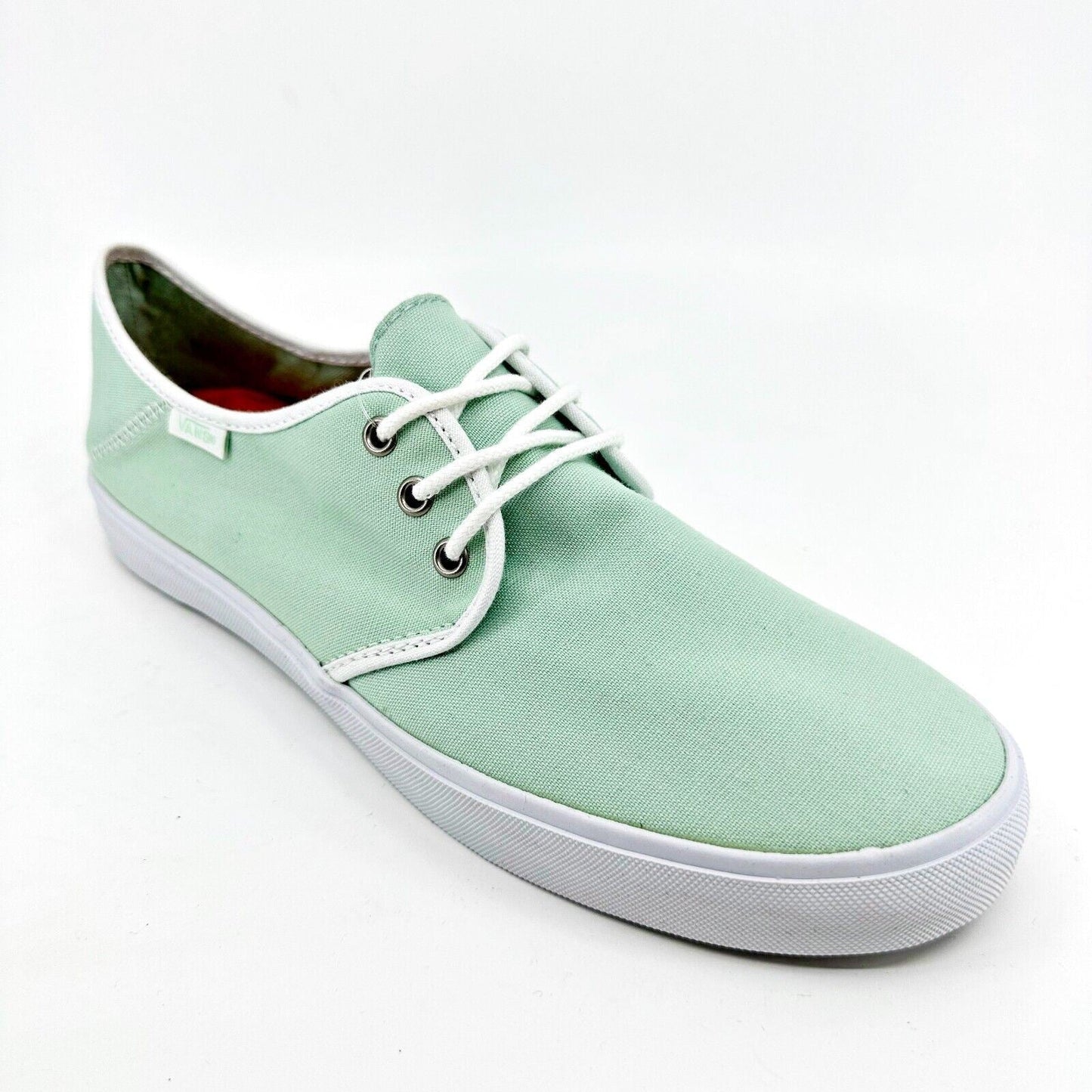 VANS Tazie SF Gossamer Green White Sneakers Womens Size 9.5
