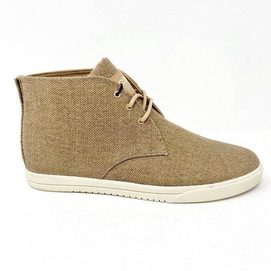 Clae Strayhorn Textile Tan Hemp Canvas Mens Size 7 Premium Sneakers