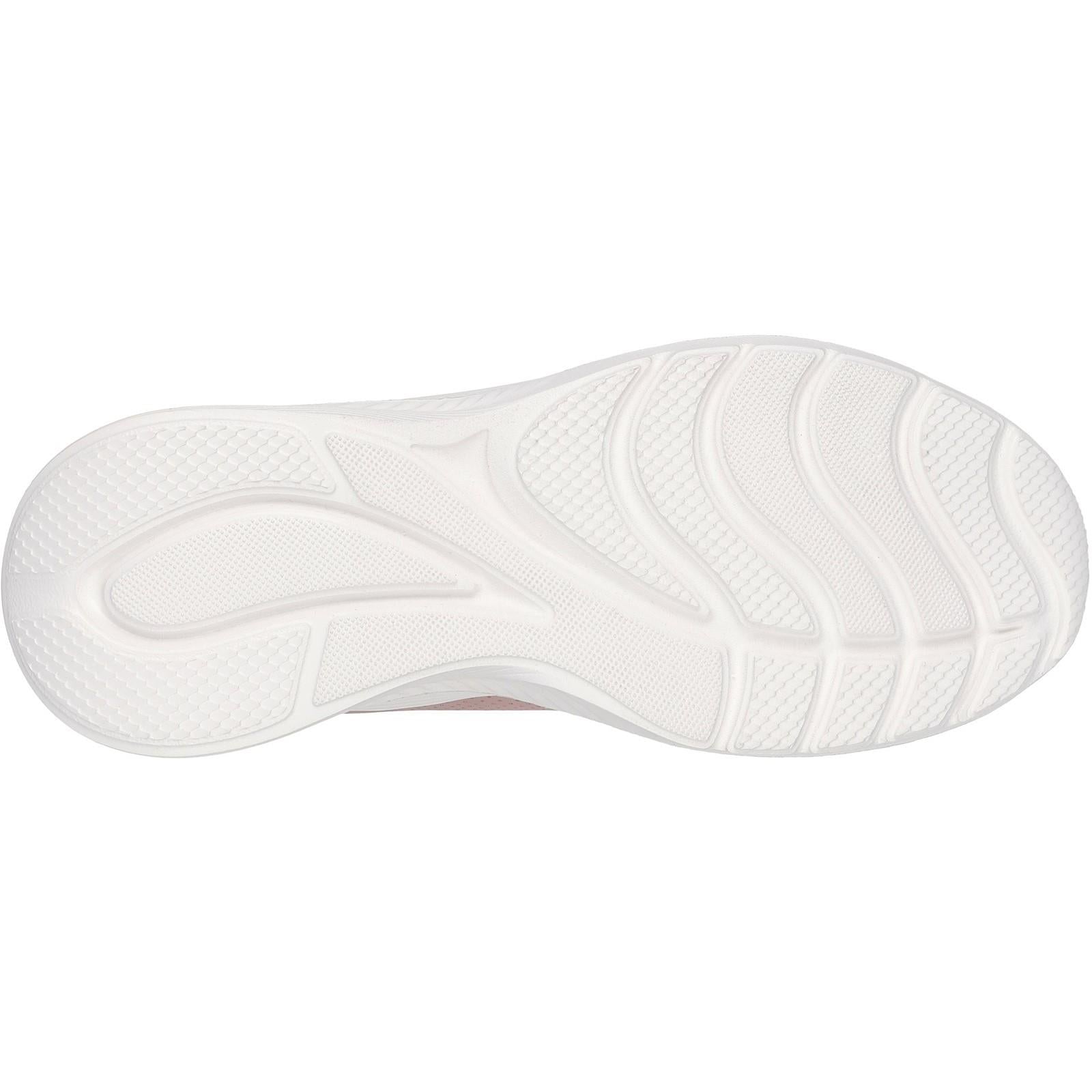 Women's Wide Fit Skechers 117485 Bobs Sport Squad Waves Just Wading Trainers