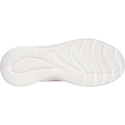 Women's Wide Fit Skechers 117485 Bobs Sport Squad Waves Just Wading Trainers