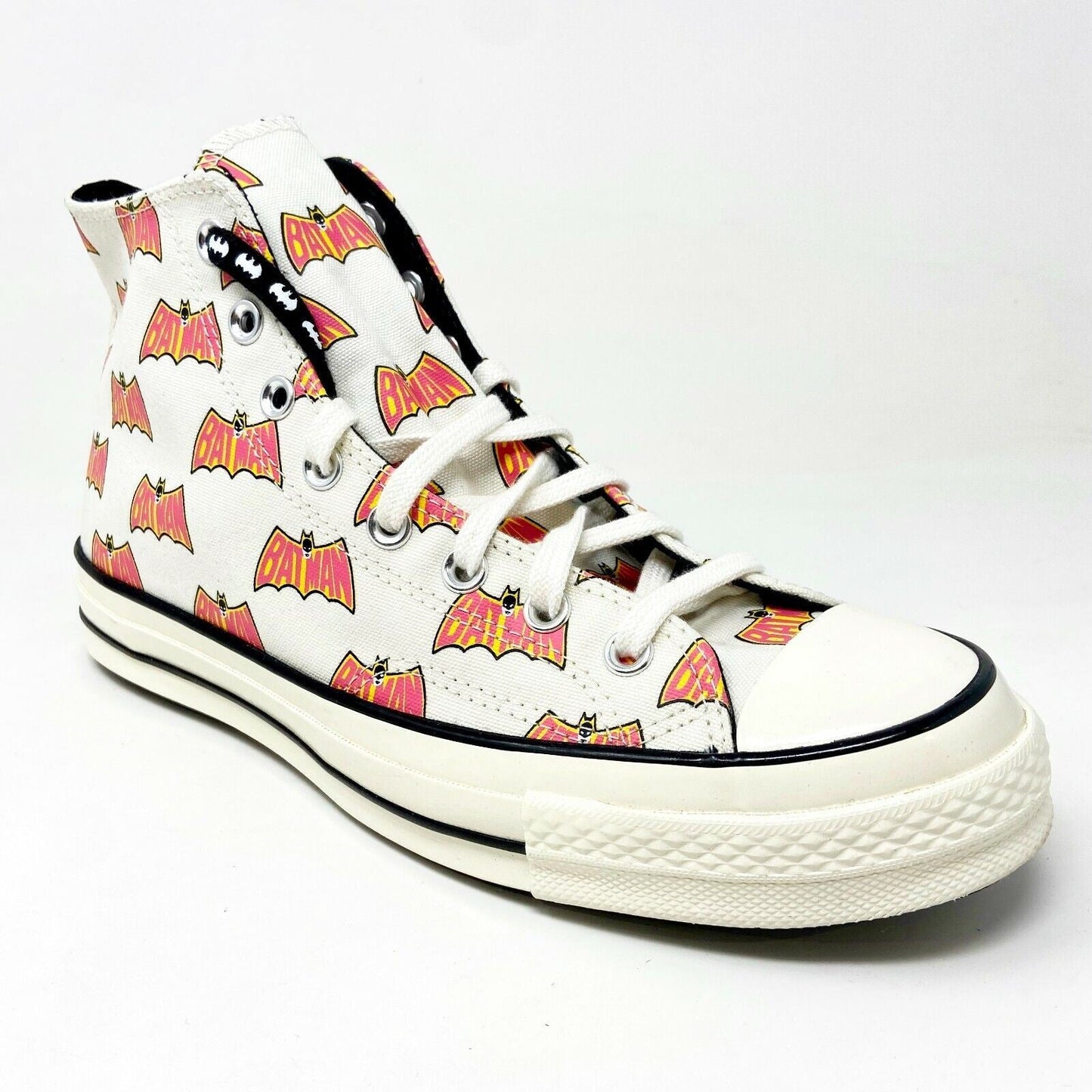 Converse Chuck 70 Hi Batman 80th Anniv Womens Size 6.5 Egret Pink Black 167318C