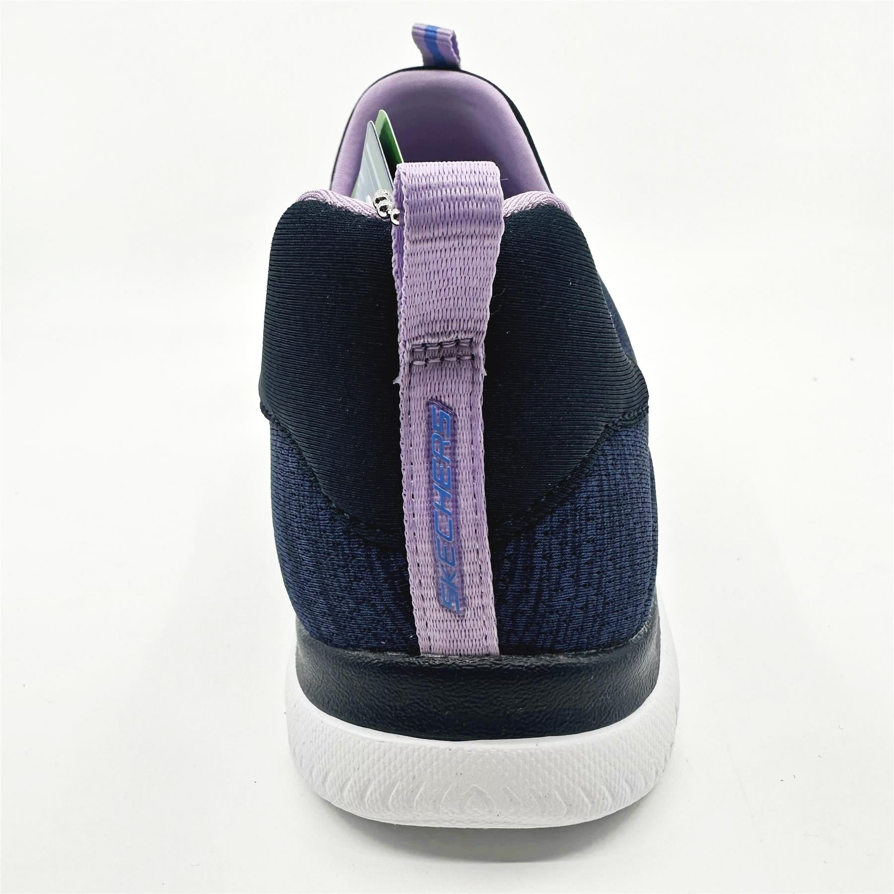 Skechers Summits Fresh Impression Navy Lavender Womens  Slip On Sneakers