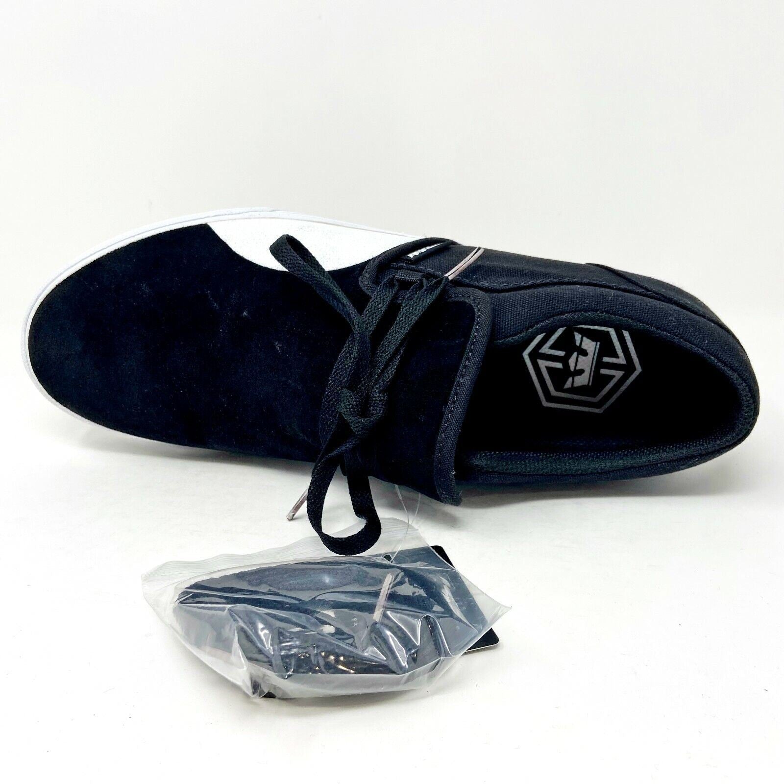 Supra Cuba Black White Mens Suede Skateboard Sneakers 08106 002