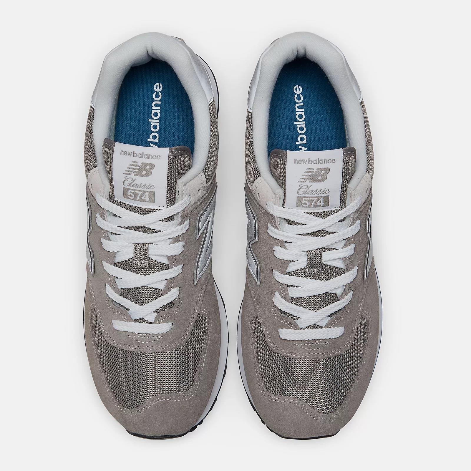 Women's Wide Fit New Balance ML574EVG Walking/Running Trainers - Exclusive - Grey ENCAP