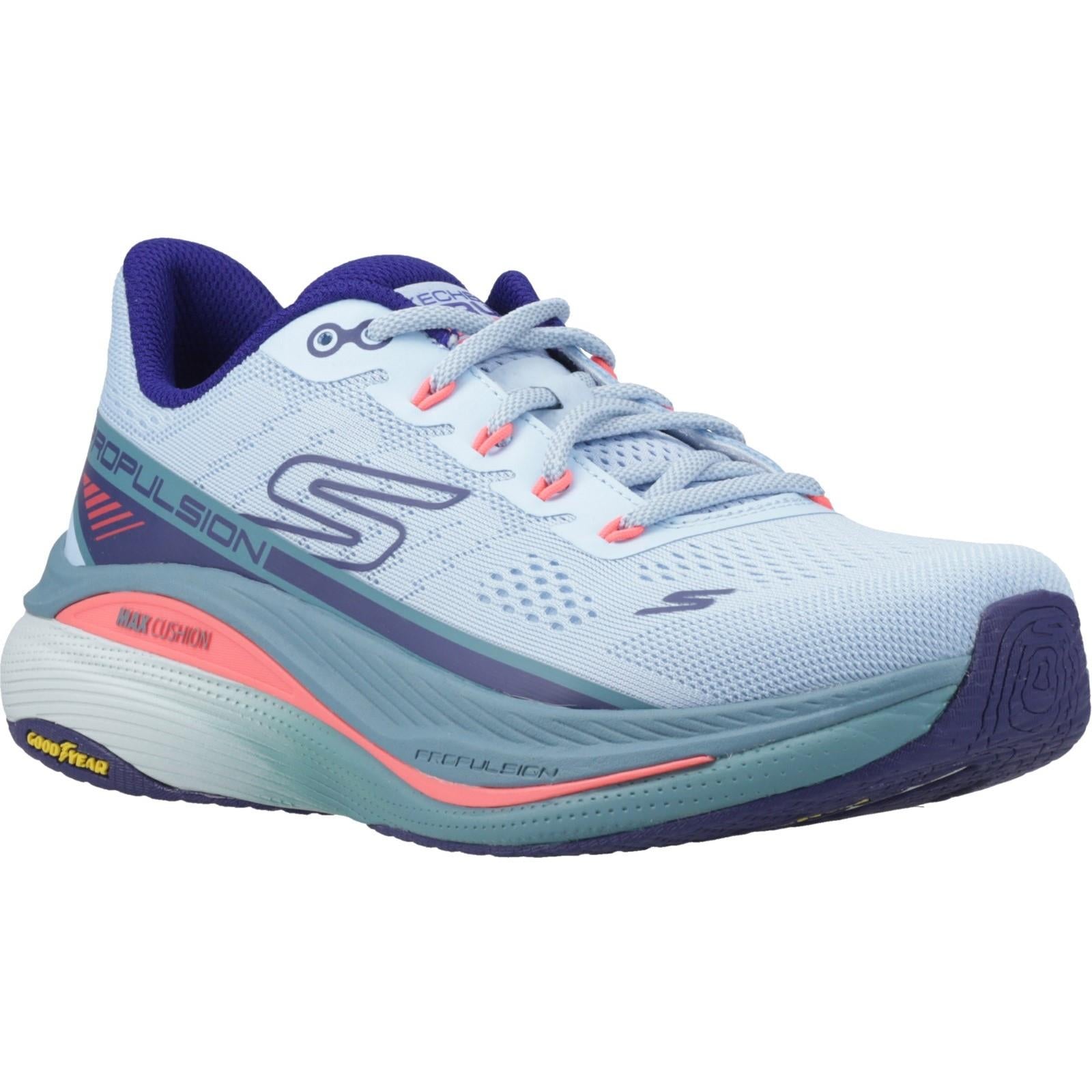 Women's Wide Fit Skechers 128901 Performance Max Cushioning Propulsion Trainers
