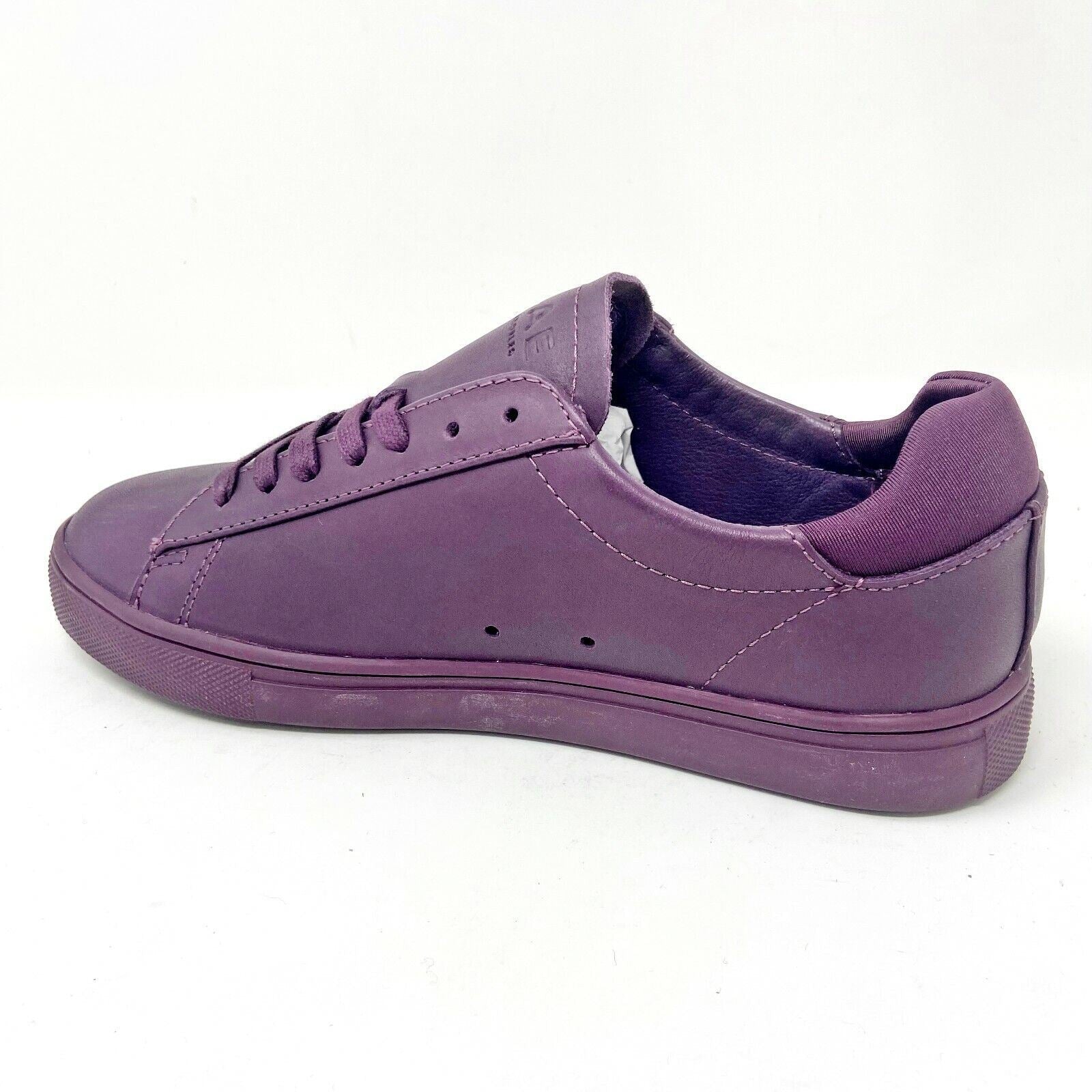 Clae Bradley Plum Full Grain Leather Mens Size 5 Premium Sneakers