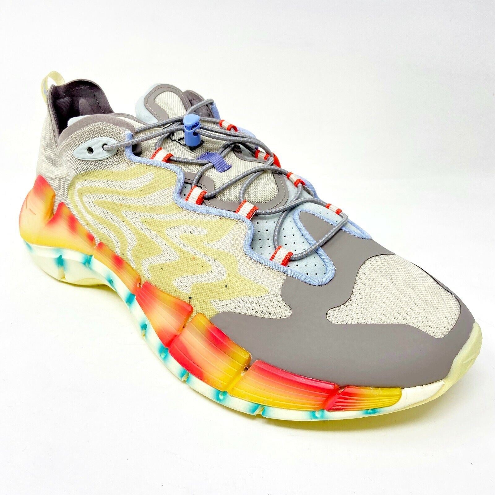 Reebok Zig Kinetica II Brain Dead Paper Lemon Glow Mens Running Shoes S23891